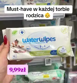 Rossmann WaterWipes Sensitive Chusteczki nasączane czystą wodą 3 w 1 dla niemowląt i dzieci 60 szt oferta