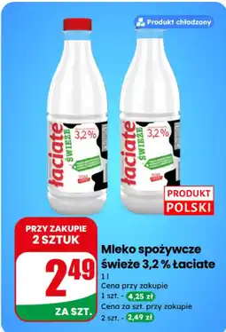 Dino Mleko spożywcze świeże 3,2 % Łaciate oferta