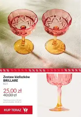 Homla Zestaw kieliszków Brillare oferta