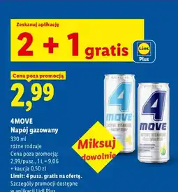 Lidl Napój gazowany 4MOVE Active Vitamins Magnesium oferta