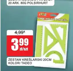 Bingo Zestaw kreślarski 20 cm Kolori Tadeo oferta