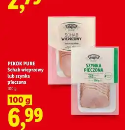 Lidl Szynka pieczona Pikok Pure oferta