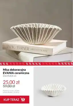 Homla Misa dekoracyjna EVANIA ceramiczna 23x14x8,8 cm oferta