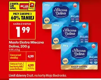 Biedronka Masło Mleczna Dolina oferta