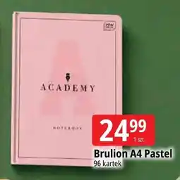 E.Leclerc Brulion A4 Pastel Academy Interdruk 96 kartek oferta