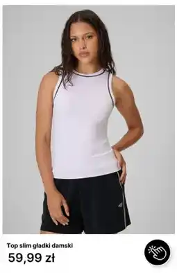 4F Top slim gładki damski 4F oferta