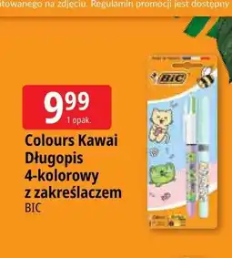 E.Leclerc Długopis 4-kolorowy z zakreślaczem BIC Colours Kawai oferta