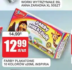 Bingo Farby plakatowe 10 kolorów Inspiria oferta