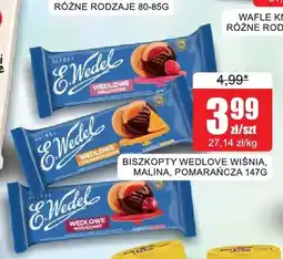 Bingo Biszkopty Wedlowe z galaretką o smaku wiśniowym E.Wedel oferta