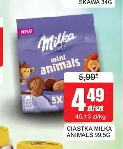 Bingo Ciastka Milka Mini Animals oferta