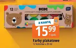 E.Leclerc Farby plakatowe Bebe 12 kolorów x oferta