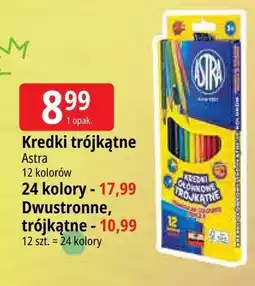 E.Leclerc Kredki trójkątne Astra 12 kolorów oferta