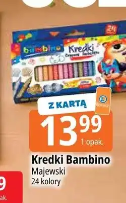 E.Leclerc Kredki Bambino Majewski 24 kolory oferta