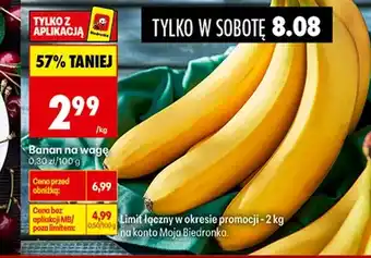 Biedronka Banany Biedronka oferta