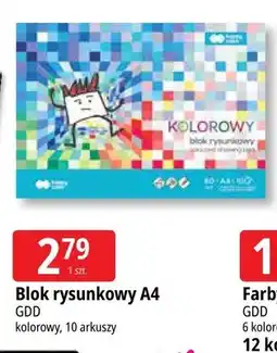E.Leclerc Blok rysunkowy A4 kolorowy Happy Color 10 arkuszy oferta