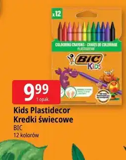 E.Leclerc Kredki świecowe BIC Kids Plastidecor 12 kolorów oferta