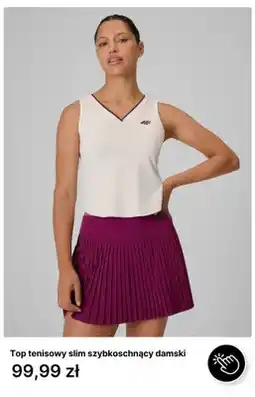 4F Top tenisowy slim szybkoschnący damski 4F oferta