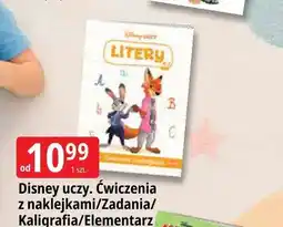 E.Leclerc Książka Disney uczy Ćwiczenia z naklejkami Ameet oferta