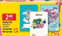E.Leclerc Zeszyt A5 Beniamin 16 kartek oferta