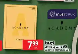 E.Leclerc Zeszyt tematyczny A5 Academy Interdruk 60 kartek oferta