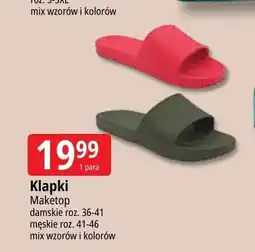 E.Leclerc Klapki damskie Maketop oferta