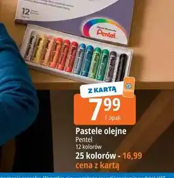 E.Leclerc Pastele olejne Pentel 12 kolorów oferta