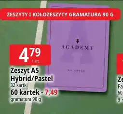 E.Leclerc Zeszyt A5 Hybrid/Pastel Academy Interdruk 60 kartek oferta