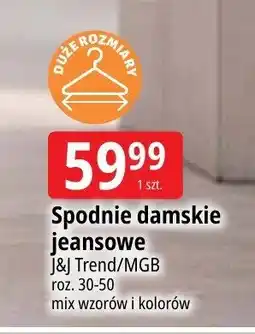 E.Leclerc Spodnie damskie jeansowe J&J Trend oferta