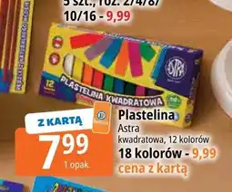 E.Leclerc Plastelina kwadratowa Astra 12 kolorów oferta