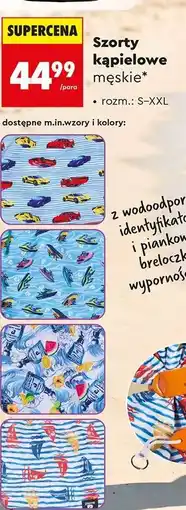 Biedronka Szorty kąpielowe męskie oferta