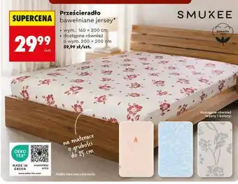 Biedronka Prześcieradło bawełniane jersey oferta