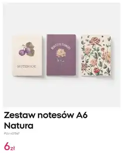 Pepco Zestaw notesów A6 Natura oferta