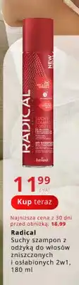 Poczta Polska Suchy szampon z odżywką do włosów zniszczonych i osłabionych 2w1 Radical oferta