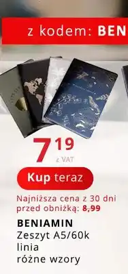 Poczta Polska Zeszyt A5 60k linia Beniamin oferta