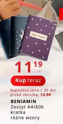 Poczta Polska Zeszyt A4 60k kratka Beniamin oferta