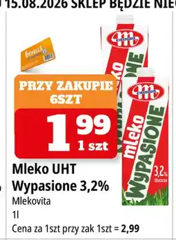 E.Leclerc Mleko UHT Mlekovita Wypasione 3,2% oferta