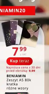 Poczta Polska Zeszyt A5 80k kratka Beniamin oferta