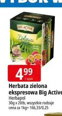 E.Leclerc Herbata zielona ekspresowa Big Active oferta