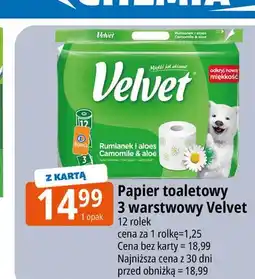 E.Leclerc Papier toaletowy Velvet 3-warstwowy oferta
