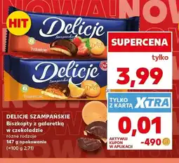 Kaufland Biszkopty z galaretką w czekoladzie Delicje Szampańskie oferta