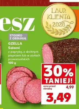 Kaufland Salami w ziołach prowansalskich Gzella oferta