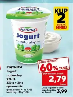Kaufland Jogurt naturalny Piątnica 2% tł oferta