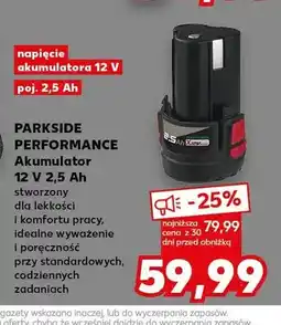 Kaufland Akumulator Parkside Performance 12V 2,5Ah oferta