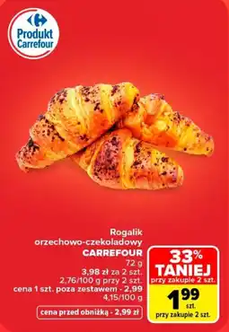 Carrefour Rogalik orzechowo-czekoladowy CARREFOUR oferta