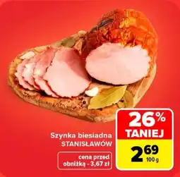 Carrefour Szynka biesiadna STANISŁAWÓW oferta