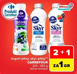 Carrefour Jogurt pitny, skyr pitny oferta