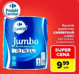 Carrefour Ręcznik papierowy Jumbo oferta