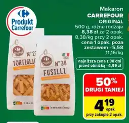 Carrefour Makaron CARREFOUR ORIGINAL oferta