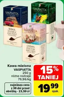Carrefour Kawa mielona VASPIATTA oferta