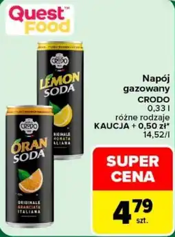 Carrefour Napój gazowany CRODO oferta